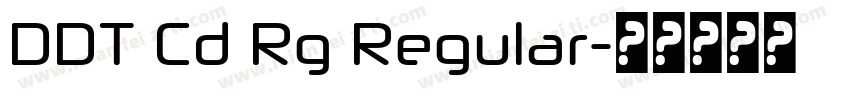 DDT Cd Rg Regular字体转换